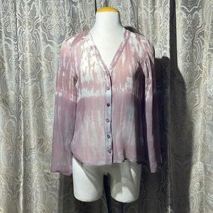 Red Haute sheer blouse like brand new size XS